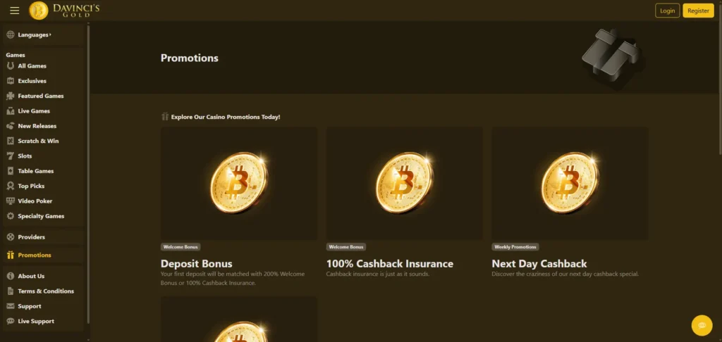 davincis-gold-promotions
