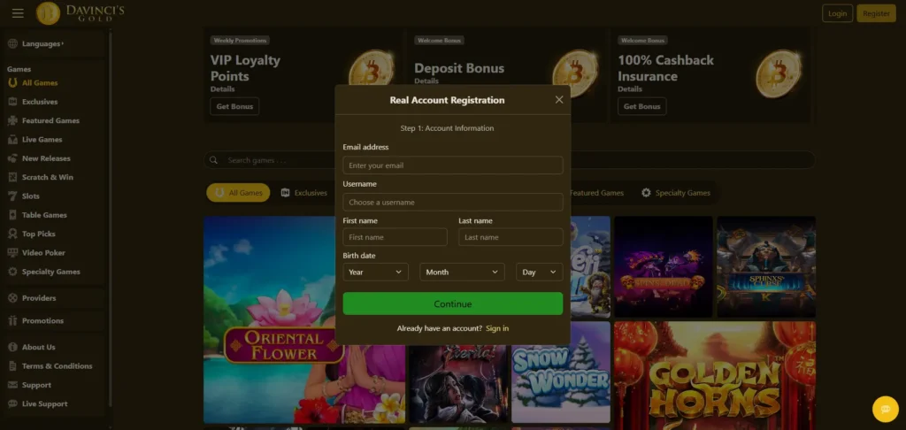 davincis-gold-registration